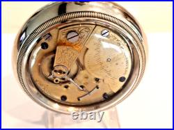 Large 18SZ-Hampden Pocket Watch-in Display Case-15 j Serviced-Runs Great-1885