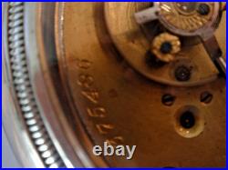 Large 18SZ-Hampden Pocket Watch-in Display Case-15 j Serviced-Runs Great-1885
