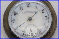 Large Antique Waltham Pocket Watch with 17j Bartlett Movement & Sterling Case RDR