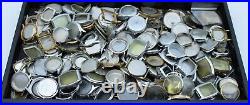 Large Lot Of Vintage Wrist Watch Case Parts And Pieces Bezels (o3)