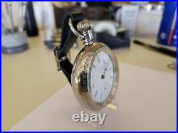Large Monster 18SZ Elgin Pocket Watch-Serviced-17J Nickel Case, Runs Good