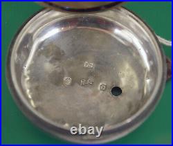 Late 1700's Jn Adamson Antique Verge Fusee Pocket Watch Silver Case By RG London