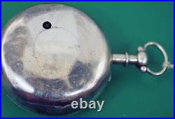 Late 1700's Jn Adamson Antique Verge Fusee Pocket Watch Silver Case By RG London