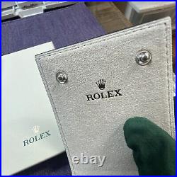 Latest version Rolex Light brown leather travel pouch. New in Box