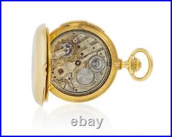 Le Coultre 18K heavy hunter case minute repeater pocket watch, nice chime