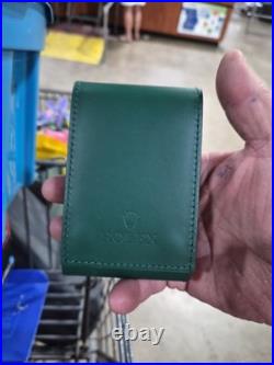 Leather Watch Pouch Service Center Travel Case & 2 year warranty card