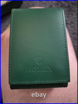 Leather Watch Pouch Service Center Travel Case & 2 year warranty card