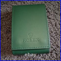 Leather Watch Pouch Service Center Travel Case & 2 year warranty card