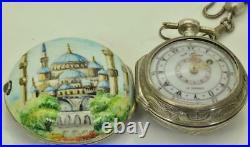 Lepine a Paris Verge Fusee triple silver&enamel case pocket watch. Ottoman market