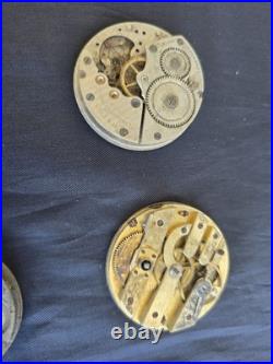 Lg Lot Early Antique Pocket Watch Parts Frames Cases Etc
