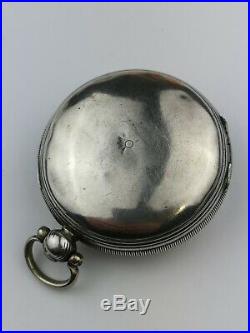 London 1822 Solid Silver Complete Full Hunter Verge Pocket Watch Case Empty (D3)