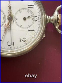 Longines Chronometer Pocket Watch open face case 52 mm in diameter