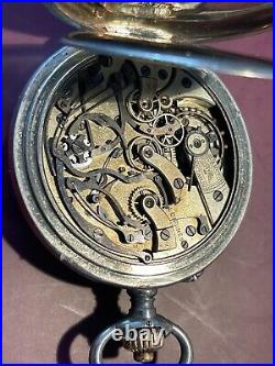 Longines Chronometer Pocket Watch open face case 52 mm in diameter