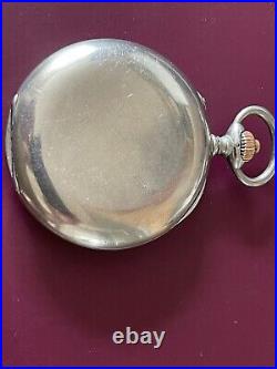 Longines Chronometer Pocket Watch open face case 52 mm in diameter