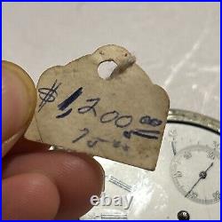 Longines GRAND PRIX 1900 800 silver hunter case Pocket Watch Need Repairs