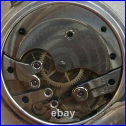 Longines Pocket Watch silver hunter case 49,5 mm in diameter enamel dial