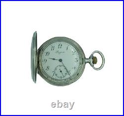Longines Solid Sterling Silver Pocket Watch From 1911 c Full hunter case