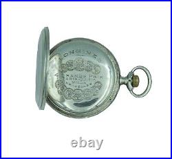 Longines Solid Sterling Silver Pocket Watch From 1911 c Full hunter case