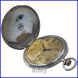 Longines Sterling Silver Full Hunter Pocket Watch Extra Flat (Circa 1905)