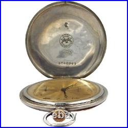 Longines Sterling Silver Full Hunter Pocket Watch Extra Flat (Circa 1905)