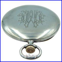 Longines Sterling Silver Full Hunter Pocket Watch Extra Flat (Circa 1905)