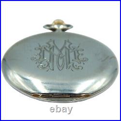 Longines Sterling Silver Full Hunter Pocket Watch Extra Flat (Circa 1905)