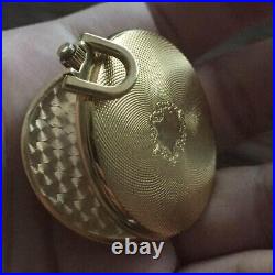 Longines Vintage pocket watch retro gold hunter case swiss with bag dead battery