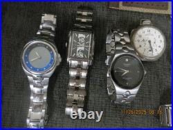 Lot 15 Watch items 14 wrist & 1 Pocket Watch Case includes 3 Vintage Character