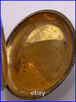 Lot Antique. 800 Silver Pocket Watch & Big Double Hunter Case Gold & Jewelry