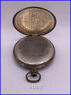 Lot Antique. 800 Silver Pocket Watch & Big Double Hunter Case Gold & Jewelry