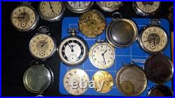 Lot Of Antique Pocket Watch Cases & Parts plus Some Research Papers By Inventor