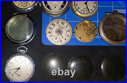 Lot Of Antique Pocket Watch Cases & Parts plus Some Research Papers By Inventor