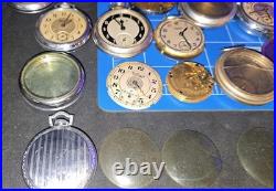 Lot Of Antique Pocket Watch Cases & Parts plus Some Research Papers By Inventor