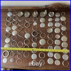 Lot Of Vintage Antique Pocket Watch Case Watchmaker Cases Parts Swing out