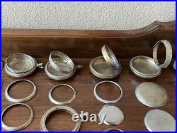 Lot Of Vintage Antique Pocket Watch Case Watchmaker Cases Parts Swing out