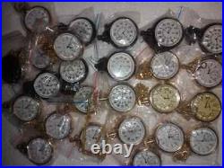 Lot of 25 Watch elgin vintage pocket Collectible Antique Brass Pocket Watch gift