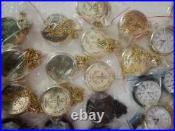 Lot of 25 Watch elgin vintage pocket Collectible Antique Brass Pocket Watch gift