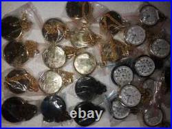 Lot of 25 Watch elgin vintage pocket Collectible Antique Brass Pocket Watch gift
