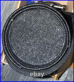 Louis Vuitton Ardoise Taiga Black 3 Watch Case Retails $1,220 Rare