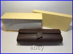 Luxury Brown Leather Watch Roll Travel Case 3 Slot Storage Pouch Collector Gift