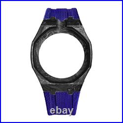 Luxury Carbon Fiber Case Fluororubber Band Mod Kit For Royal Pop Pocket Watch
