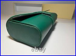 Luxury Green Leather Watch Roll Travel Case 3 Slot Storage Pouch Collector Gift