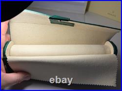 Luxury Green Leather Watch Roll Travel Case 3 Slot Storage Pouch Collector Gift