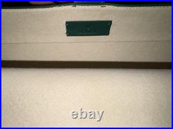 Luxury Green Leather Watch Roll Travel Case 4 Slot Storage Pouch Collector Gift