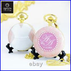 Luxury peronalized wedding gift for couple l Personalised Pocket Watch Wedding