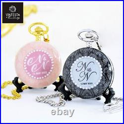 Luxury peronalized wedding gift for couple l Personalised Pocket Watch Wedding