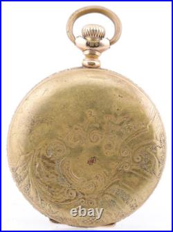 MASCOT 14 GOLD FILLED POCKET WATCH 40.9mm CASE, 34.18mm MOVEMENT SEAT (A3)