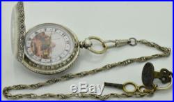 MEGA RARE Zenith Billodes fancy SILVER case pocket watch made for Ottoman market