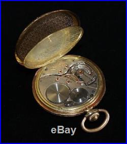 Minty Lord Elgin 21j 10s 14k 2 Tone Gold Wadsworth Open Face Case Pocket Watch