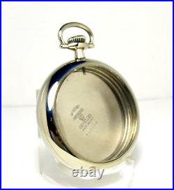 MINT 18 Size Refurbished Keystone Pocket Watch Case Only Fits Hamilton Illinois